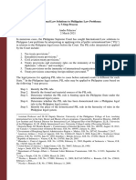 International Law Solutions To Philippine Law Problems: A 7-Step Process