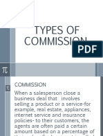 Lesson 10 TYPES OF COMMISSION