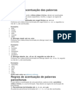 Regras de Acentuação Das Palavras Oxítonas