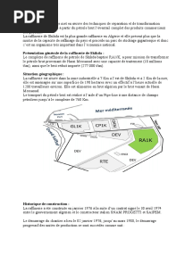 Différentes Unités de Production de La Raffinerie de Skikda