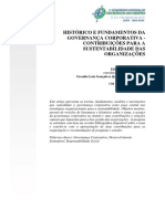 Histórico e Fundamentos Governaça Corporativa - Contribuições Sustentabilidade Organizações