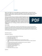 Exterran Indirect Line Heater: Standard Features