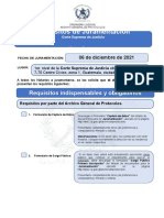 Requisitos de Juramentacion