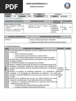 Sesion de Aprendizaje 3 Secundaria Numeros Racionales