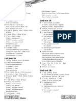 Champions Starter Unit Tests Answer Key