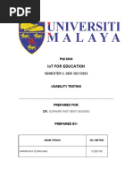 Iot For Education: SEMESTER 2, SESI 2021/2022