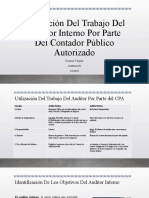 Presentacion Del Tema II - Utilizacion Del Trabajo Del Auditor Interno Por Parte Del Cpa