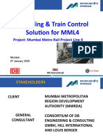 Signalling & Train Control Solution For MML4: Project: Mumbai Metro Rail Project Line 4