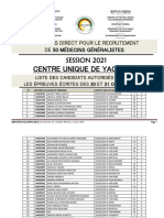 Medecin Liste Des Candidats 2021