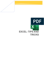 Excel: Tips and Tricks