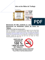 Avisos y Carteles en Los Sitios de Trabajo