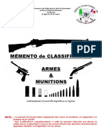 Memento Classification Armes