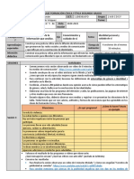 Plan de Clase Formación Cívica y Ética Segundo Grado Ficha 1 y 2