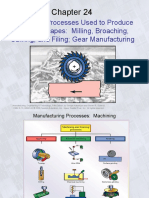 Ch24-Machining Processes Used To Produce Various Shapes Milling, Broaching, Sawing, and Filing - Gear Manufacturing