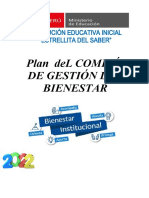 Plan de Comite de Gestión Del Bienestar 2022