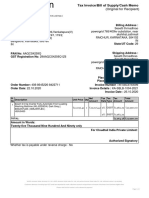 Washing Machine Invoice