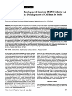 Integrated Child Development Services (ICDS) Scheme: A Program For Holistic Development of Children in India