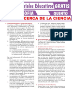 Teorías Acerca de La Ciencia para Quinto Grado de Secundaria