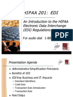 An Introduction To The HIPAA Electronic Data Interchange (EDI) Regulations