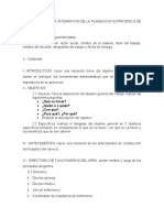 Lineamientos para Integracion de La Planeacion Estratregica de Un Servicio