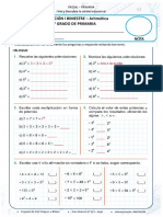 Examen I Bim - Aritmética 6to