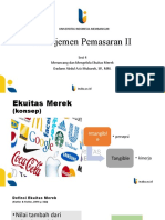 MNC012 Manajemen Pemasaran II PPT Sesi 4