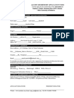 Asjad Alumni Membership Form