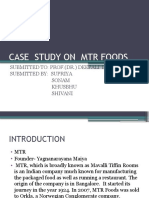 Case Study On MTR Foods