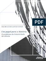 Conde - Um Papel para A História - O Problema Da Historicidade Da Ciência