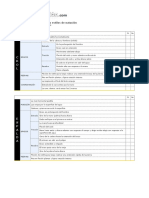 Tablas para Evaluar Los Estilos de Natacion