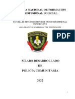 Silabus Policia Comunitaria 2022