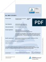 TUV Rheinland Certificate No 968-V1215.00-21 (Neles - Jamesbury Series Actuator)