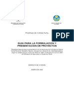 Guia para Formulacion de Proyectos