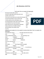 Life 2e, Elementary, Unit 8 Test