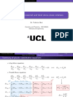 Lecture Notes - 5.8 Plastic Work, Incremental and Total Stress-Strain Relations