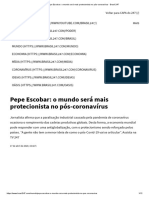 Pepe Escobar - o Mundo Será Mais Protecionista No Pós-Coronavírus - Brasil 247