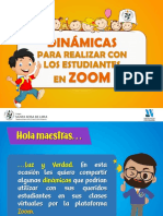 Dinamicas para Hacer Por Zoom