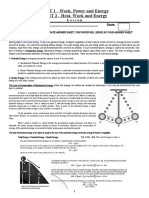 PART 1 - Work, Power and Energy PART 2 - Heat, Work and Energy
