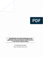 Sociedad de Responsabilidad Limitada Con Un Socio Capitalista Y Un Socio Industrial