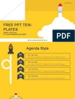 Rocket Launched PowerPoint Template