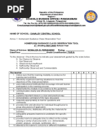 Annex 1 HG Class Observation Tool Sample SY 2021 2022