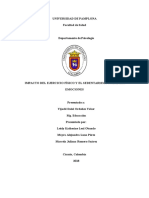 Impacto Del Ejercicio Fisico y El Sedentarismo en Las Emociones