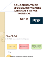 Presentación Reconocimiento de Ingresos de Actividades Ordinarias y de Otros Ingresos