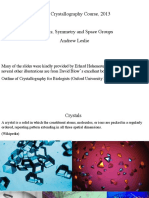2 Crystals Symmetry and Space Groups - Andrew Leslie