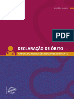 Declaração de Óbito - Manual de Instruções para Preenchimento