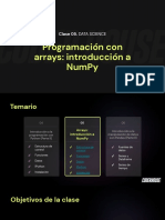 Clase 5 - Programación Con Arrays - Introducción A NumPy