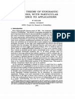 Feller 1949 - On The Theory of Stochastic Processes, With Par - Ticular Reference To Applications