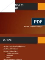Introduction To Autocad: By: Engr. Emmanuel Manigos