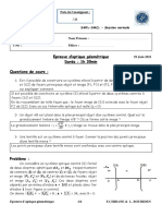 Examen1 Optique Géométrique SMP2 SMC2 2021