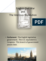 The English Civil War and Glorious Revolution